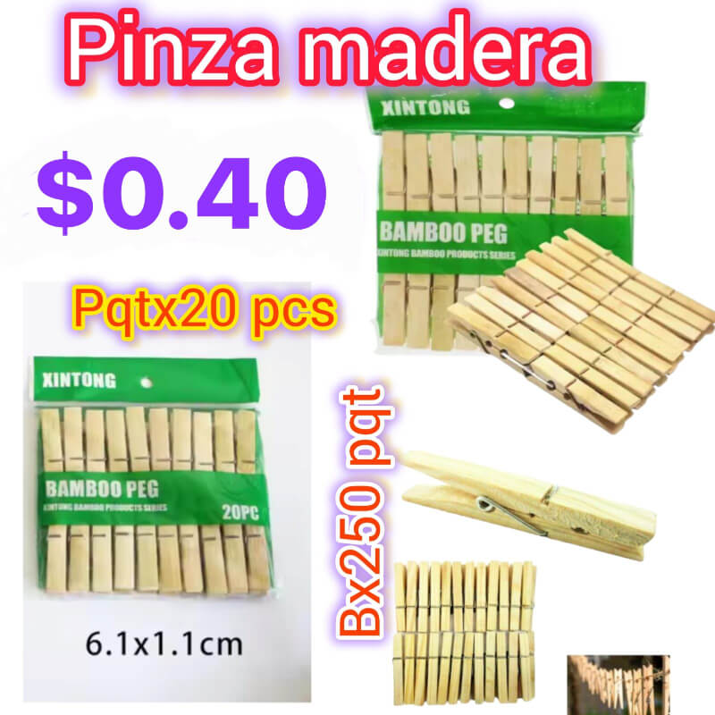 Pinza de madera