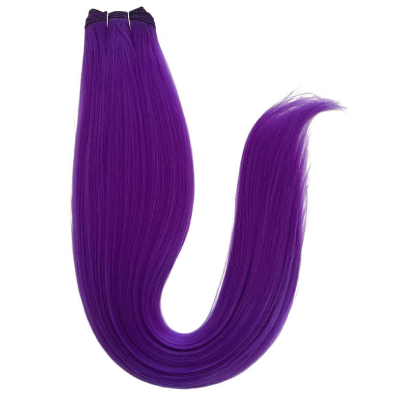 Extensiones de Cabello Coleta Lacia Violeta – Volumen, Intensidad y un Toque Místico | 200g | 30”