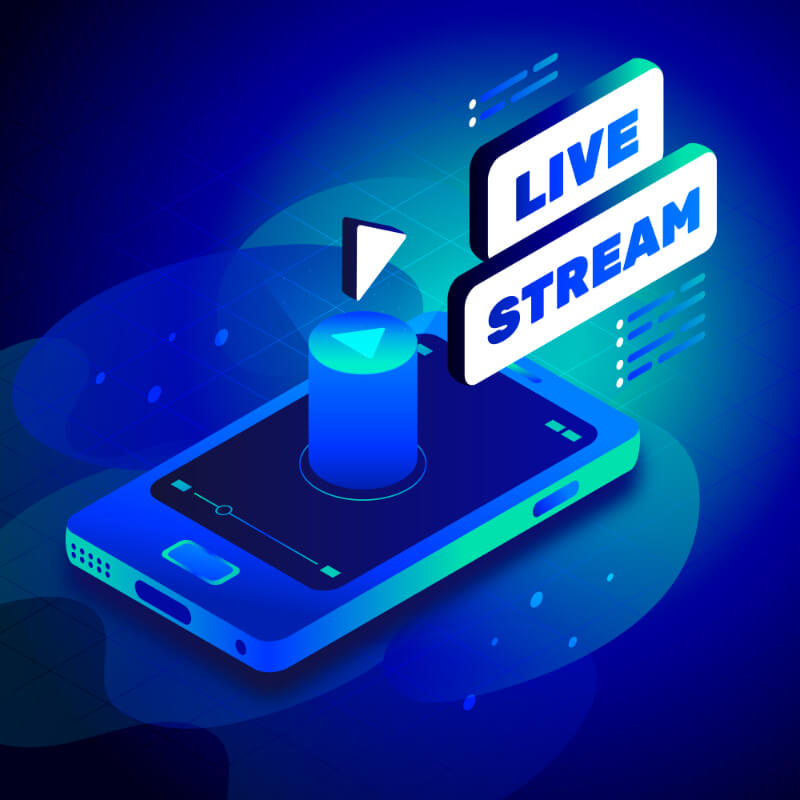 Eventos virtuales: webinars, convenciones, charlas en streaming.