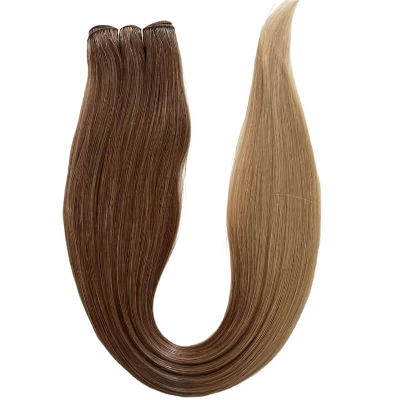 Extensiones de Cabello Coleta Lacia Ombre Brown – Efecto Degradado Natural y Sofisticado | 150g | 28”