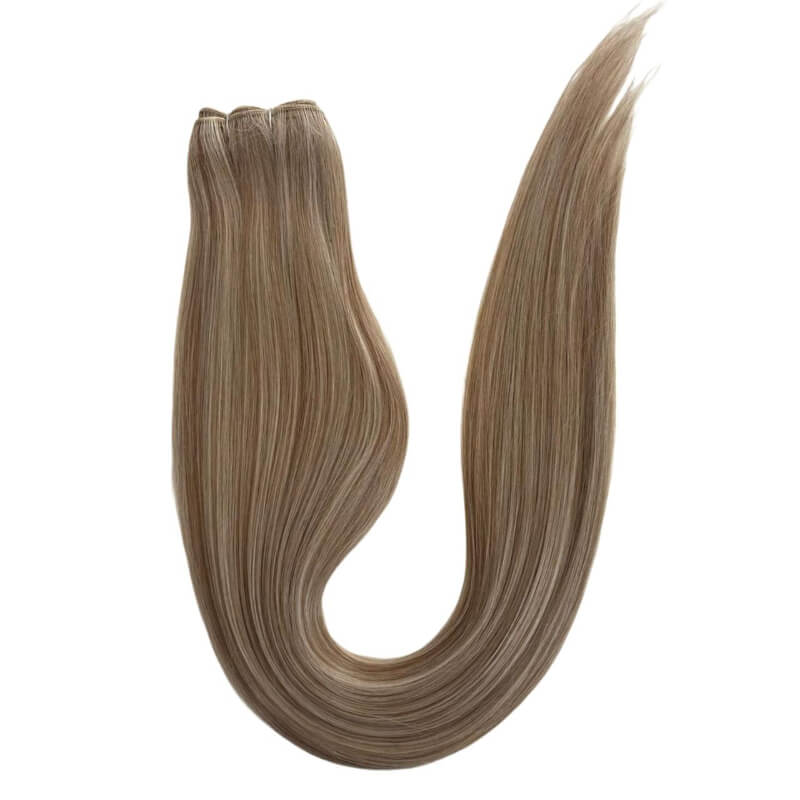 Extensiones de Cabello Coleta Lacia Plata 87/12 – Brillo y Sofisticación en un Tono Metálico Único | 150g | 28”