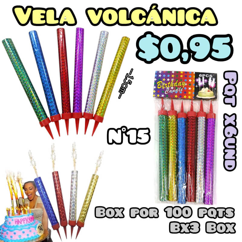 VELA VOLCÁNICA 15 ML