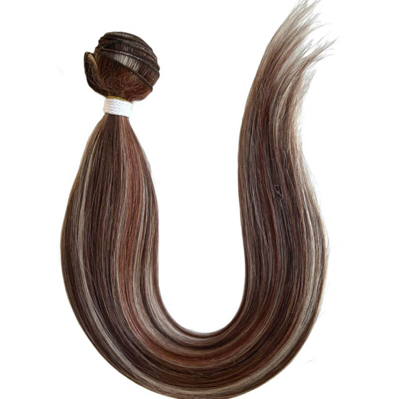 Extensiones de Cabello Coleta Lacia Mechado Caoba CLH – Volumen y Elegancia en un Tono Sofisticado | 200g | 28”