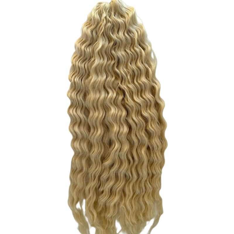 Extensiones de Cabello Crochet China Rubio 613 – Volumen, Rizos Definidos y un Rubio Impactante | 300g | 22”