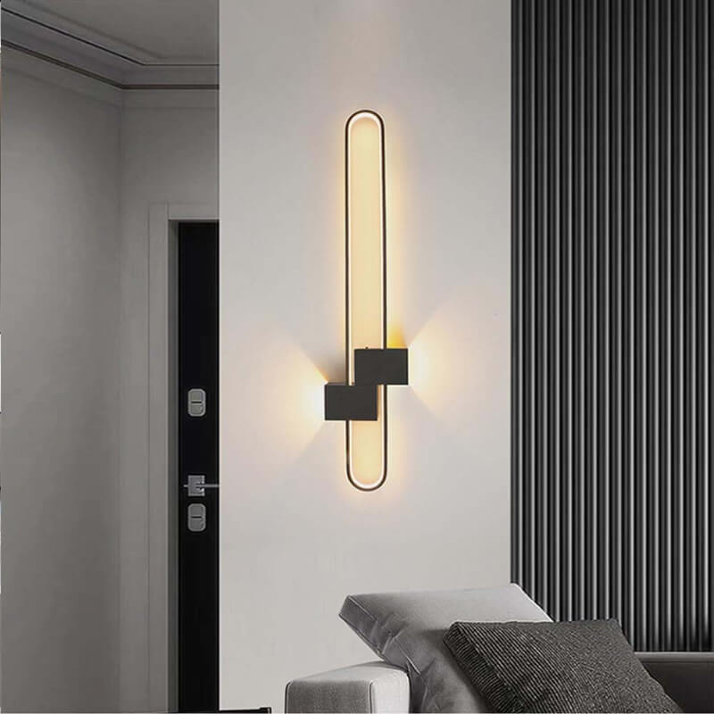 Lámpara LED pared Stela Black 14W - Luz cálida | Proluxes