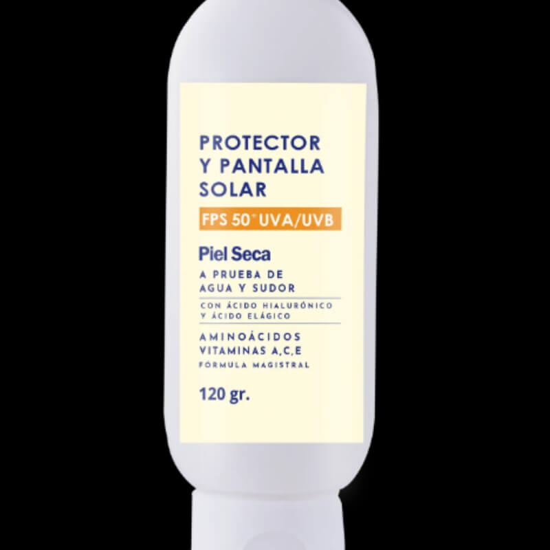 Protector y pantalla solar piel seca 60 gr