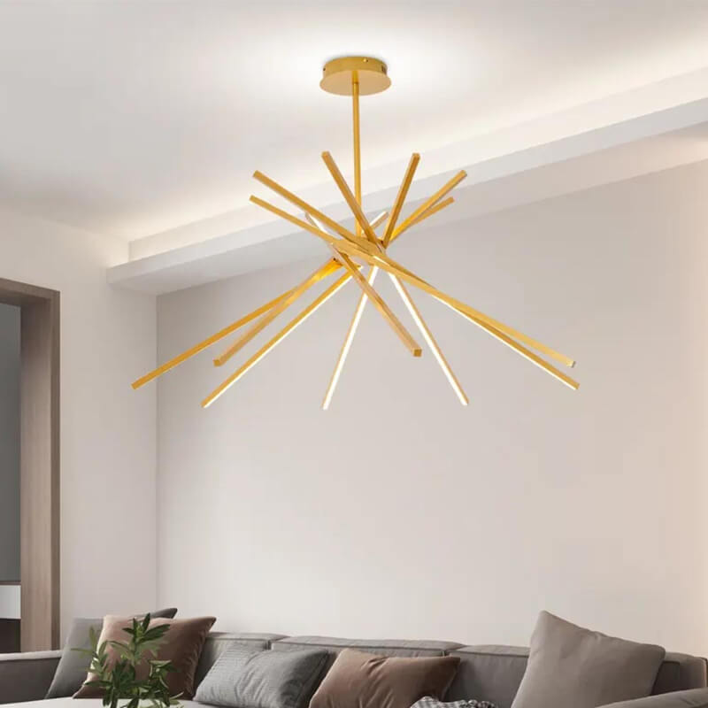 Lámpara colgante LED Sparkles Gold 101W, luz cálida | Proluxes