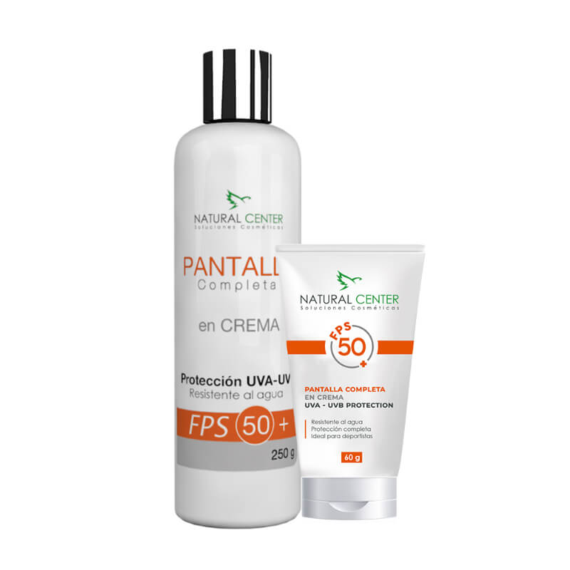 Pantalla solar en crema 60 gr natural center