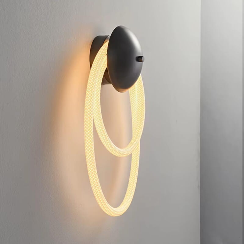 Lámpara LED pared Loop Black, Luz Cálida | Proluxes