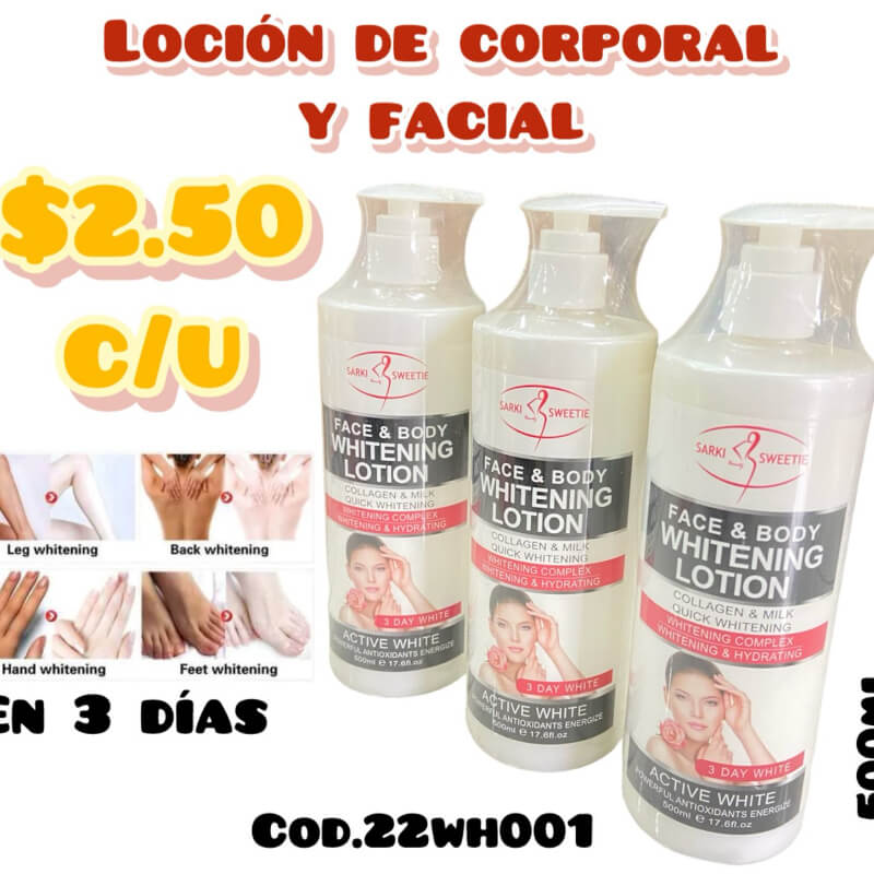 LOCIÓN CORPORAL Y FACIAL 500 ML