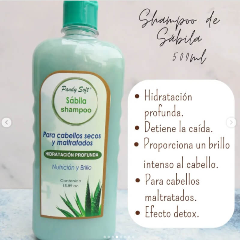 Shampoo pandy soft sin sal de sábila-700 ml