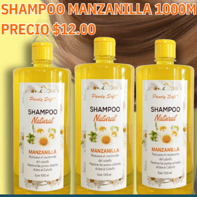 Shampoo de manzanilla Pandy soft-litro (1000 ml)