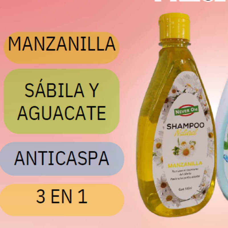 Shampoo ácido hialurónico y manzanilla -500 ml