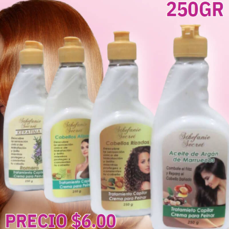 Crema de peinar-coco y sábila Stephanie secret 250 gr