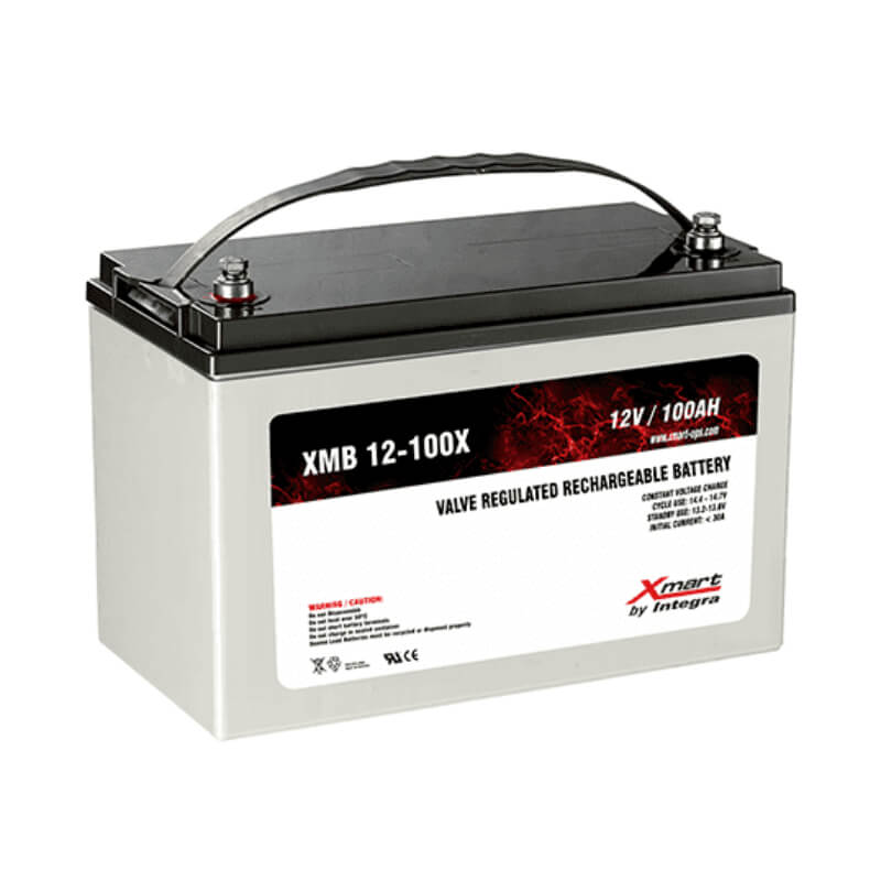 Xmart | Batería Sellada de Plomo-Ácido 12V/100Ah | VRLA AGM de Descarga Profunda