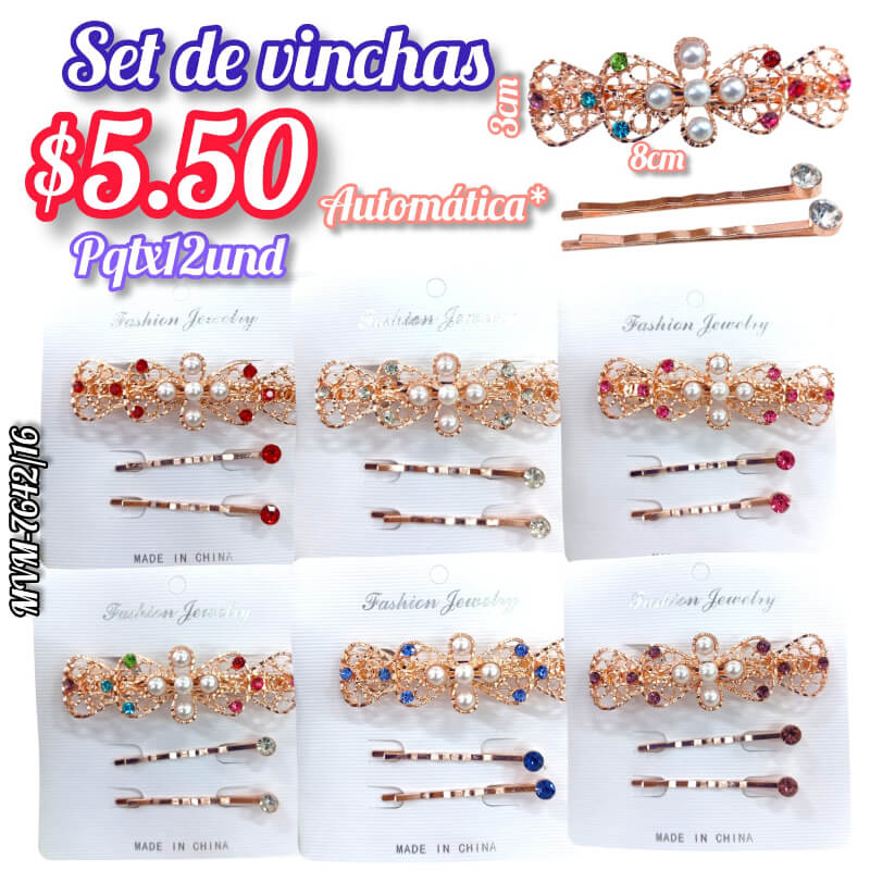 Set de vinchas automáticas