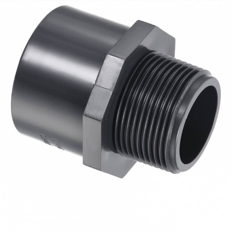 Adaptador PVC Macho 50mm × 1½