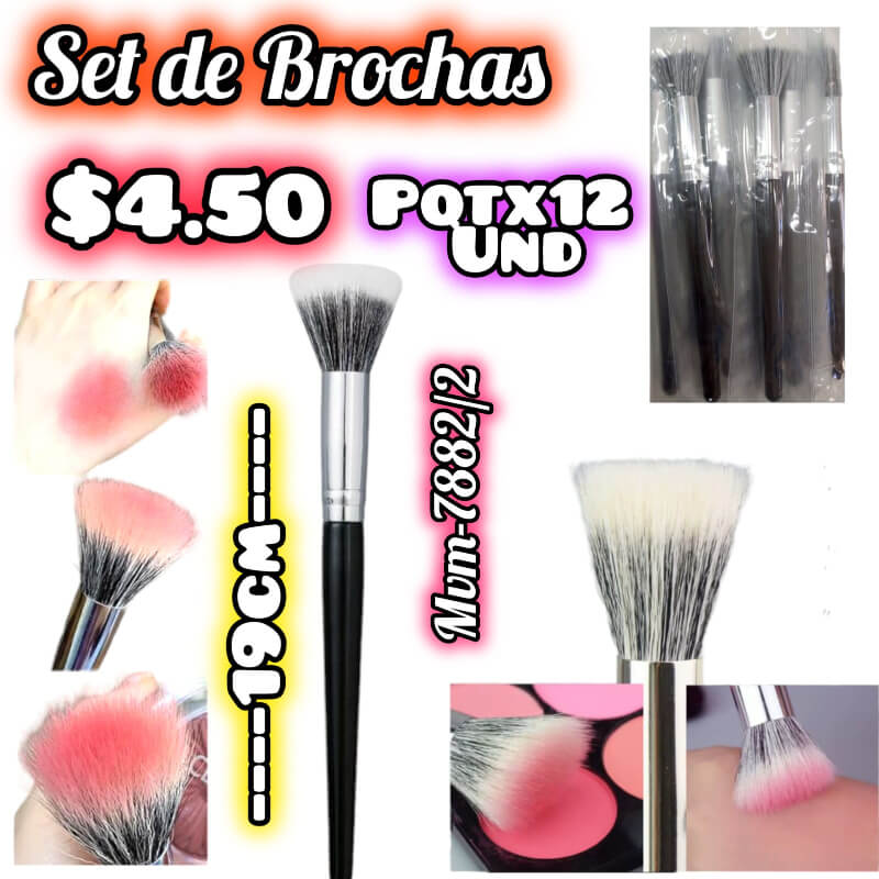 Set de Brochas para Maquillaje