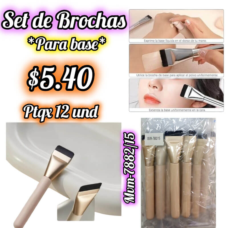 Set de Brochas para Maquillaje