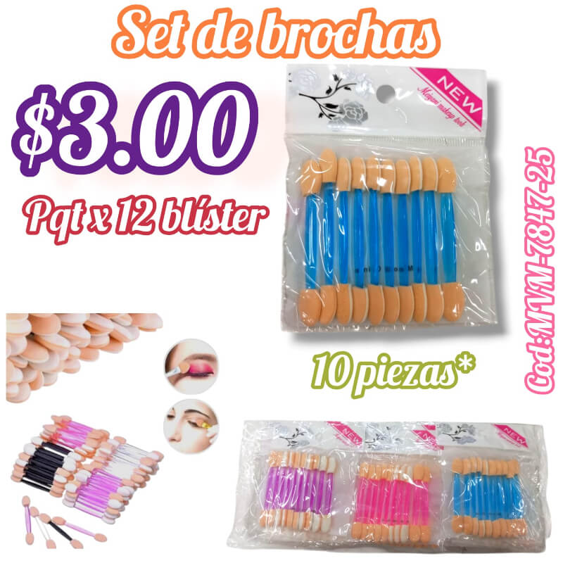 Set de Brochas para Maquillaje