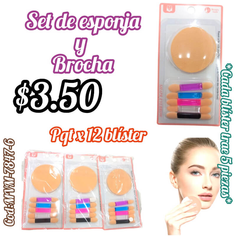 Set de esponja y brocha