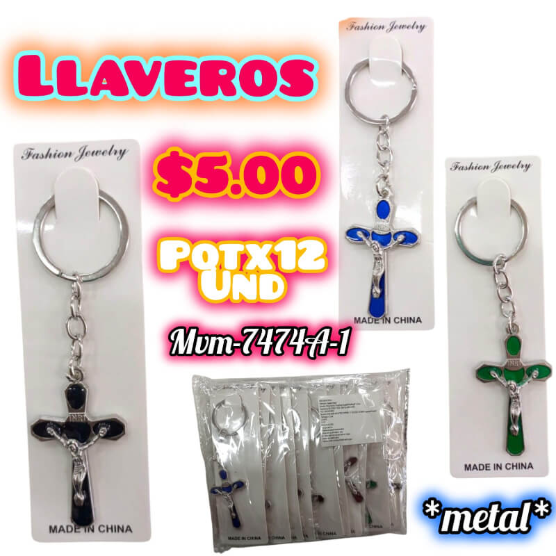 LLAVERO DE CRUZ RELIGIOSO