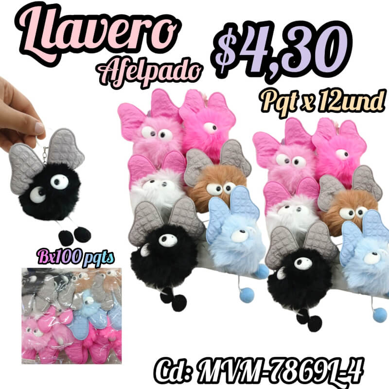 Llavero afelpado