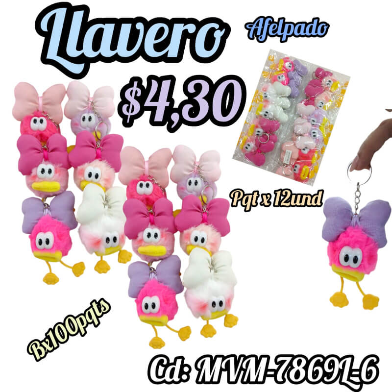 Llavero afelpado