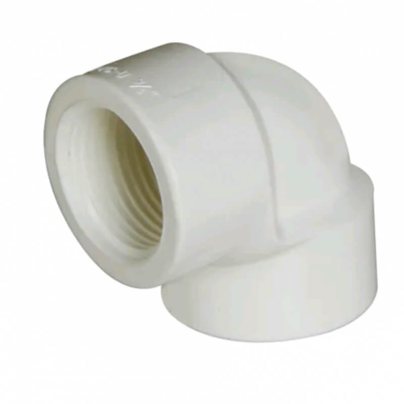 Codo PVC roscado 3/4