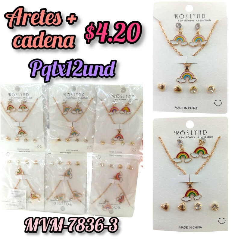 Aretes + Cadena