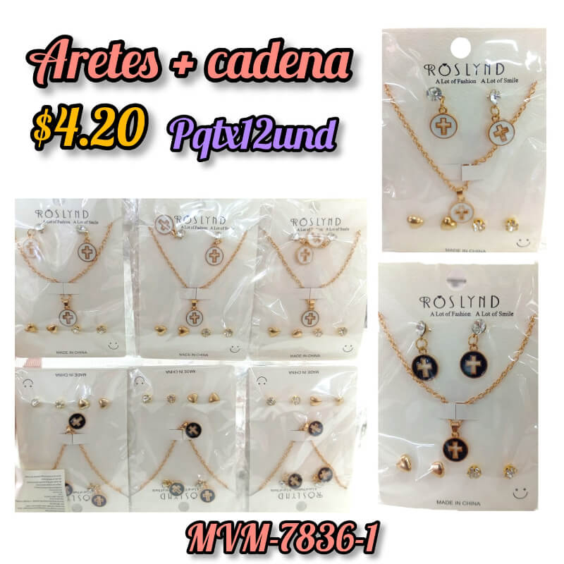 Aretes + cadena