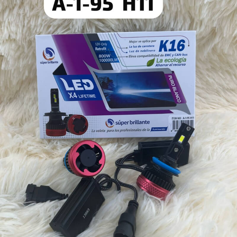 LUZ LED H11 K16 800W - 100MIL LUMINES