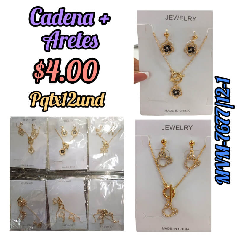 Cadena con aretes