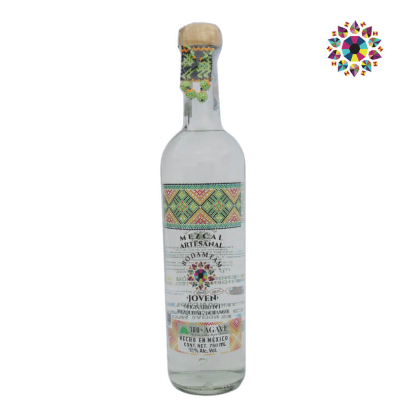 Mezcal Artesanal Bodamtam Masparillo 42° – La Tradición del Agave Maximiliana y Molienda a Hacha en Cada Gota
