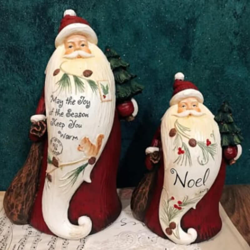 Molde de silicona de Santa Claus para uso en yeso, velas, jabón, cemento, resina.