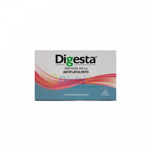 DIGESTA 250MG CAPSULAS X 20*2