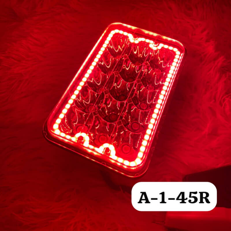 Faro Led 7PG Para Carro BICOLOR FILO ROJO