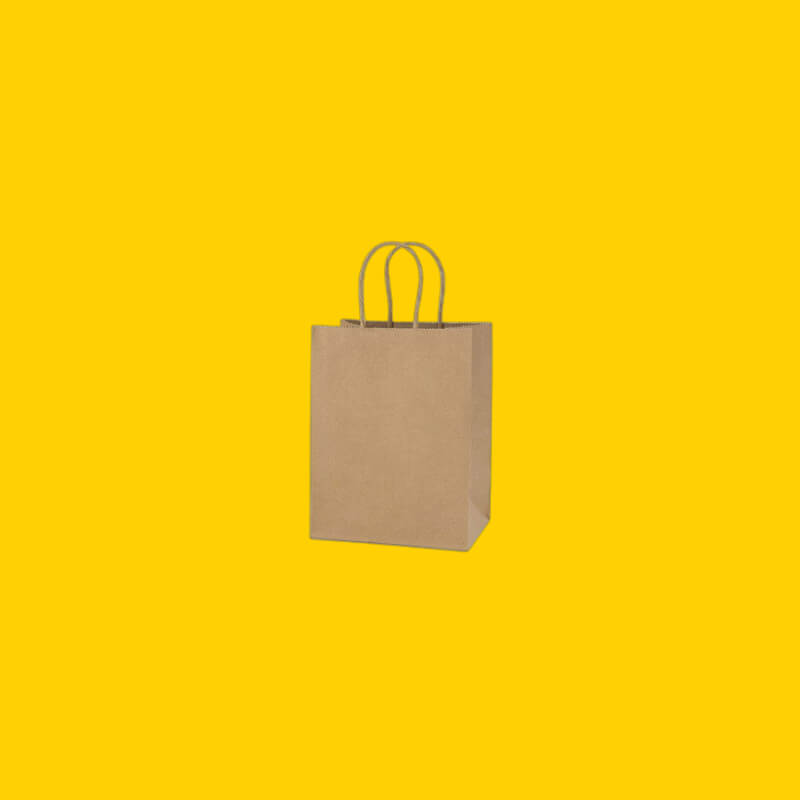 FUNDA DE PAPEL KRAFT MINI X12 UDS.