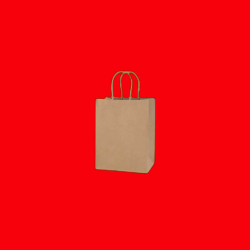 FUNDA DE PAPEL KRAFT PEQUEÑA X12 UDS.