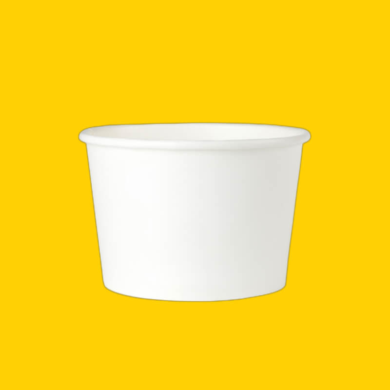 TARRINA DE CARTON BLANCA 32ONZ SIN TAPA X 10 UNIDADES