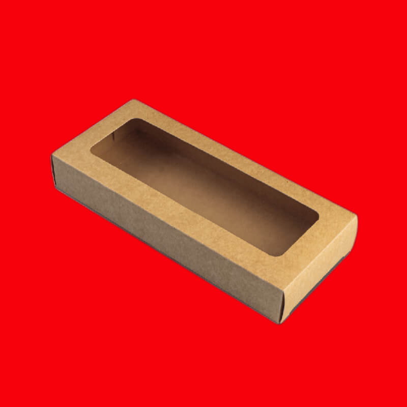 CAJA RECTANGULAR CON VENTANA X 25 UN