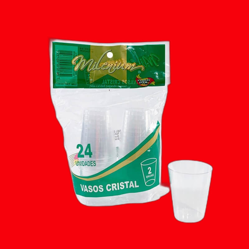 VASO CRISTAL MILENIUM 2 ONZ X 24