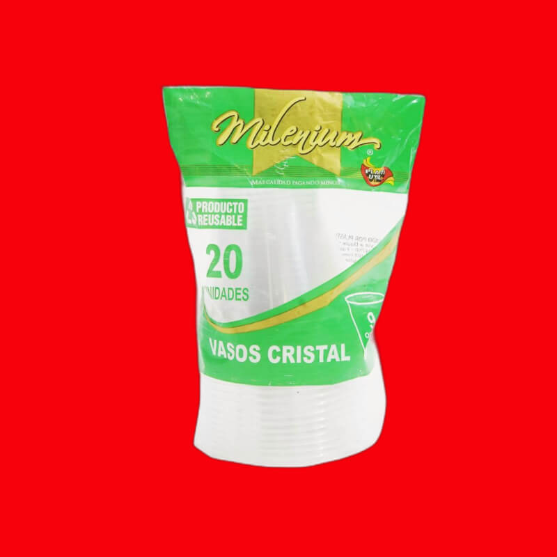 VASO CRISTAL 9ONZ MILLENIUM X 20