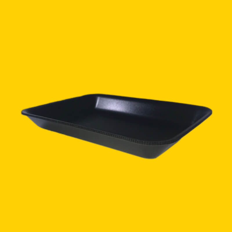 BANDEJA LLANA NEGRA 18,5X13.5X4CM