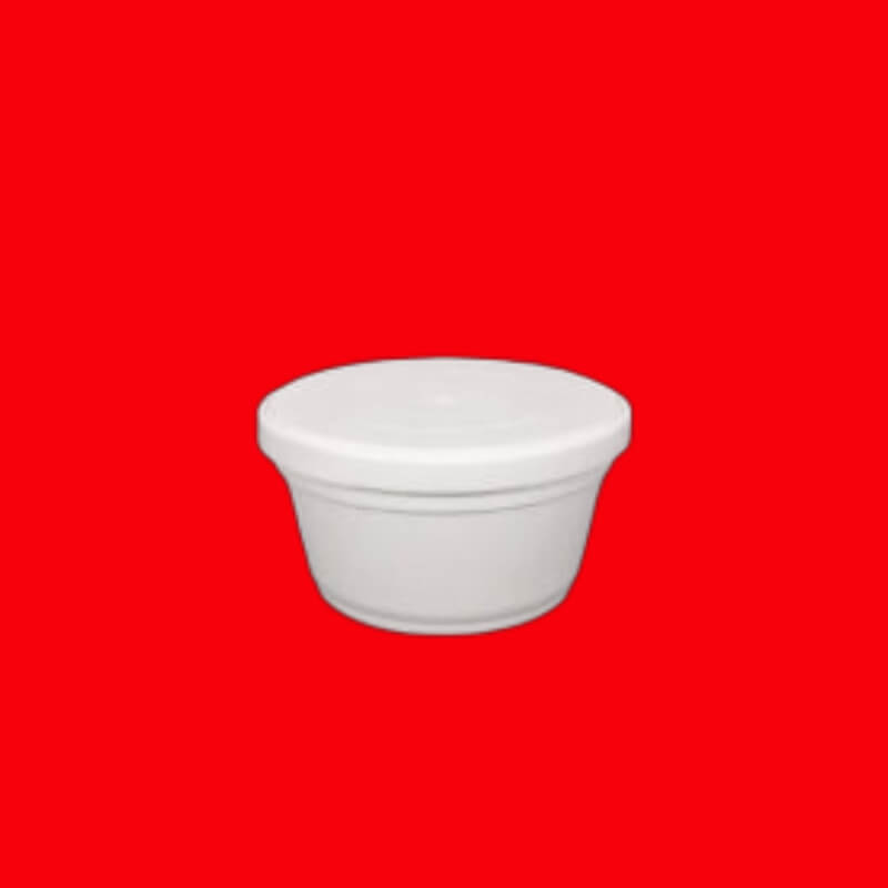 TARRINA FOAM PLASTRO 1/2 LT.X50 SIN TAPA