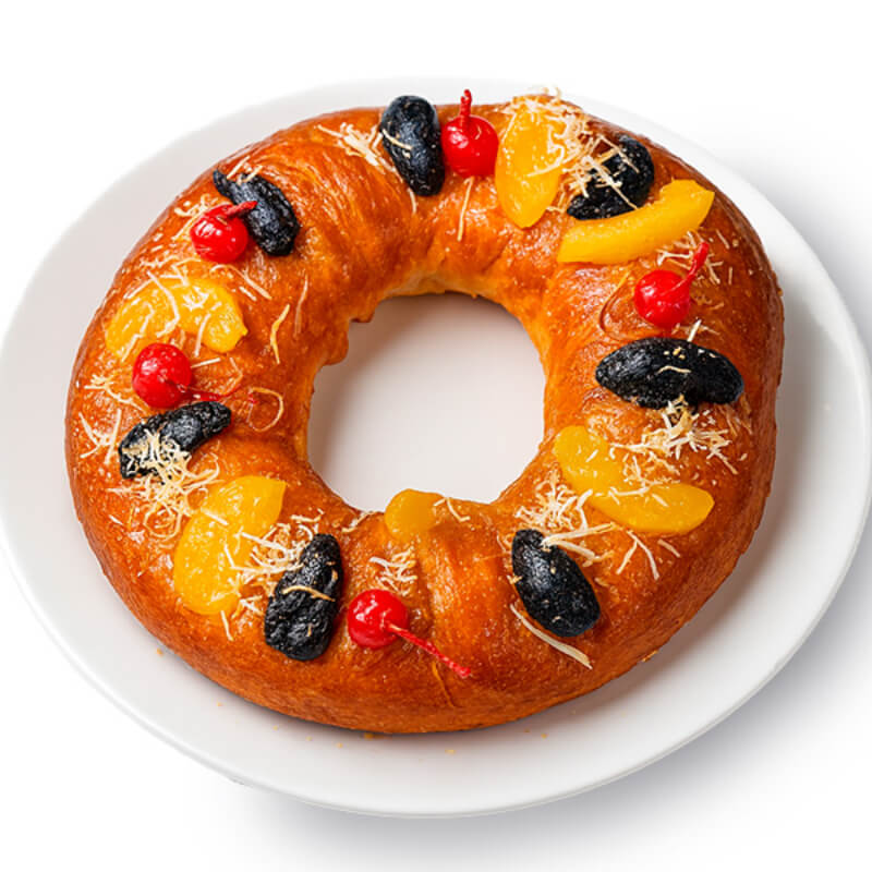 Rosca de Reyes Artesanal 500gr: Rellena de Manjar/Crema. ¡Edición Limitada!