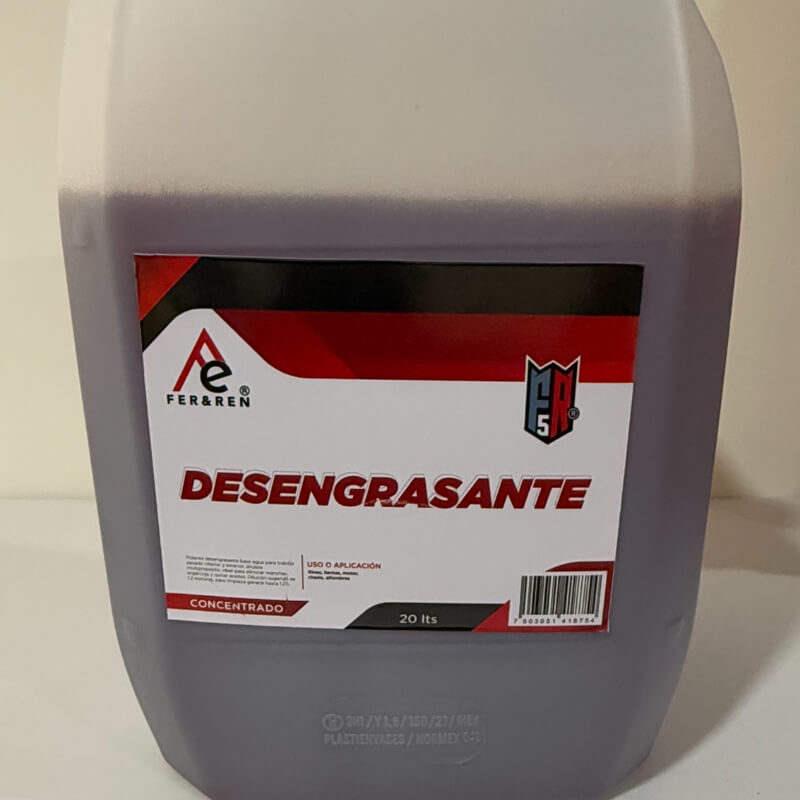 Desengrasante FR5 20L Concentrado– Potencia Profesional para Detailing, Motores y Limpieza Industrial
