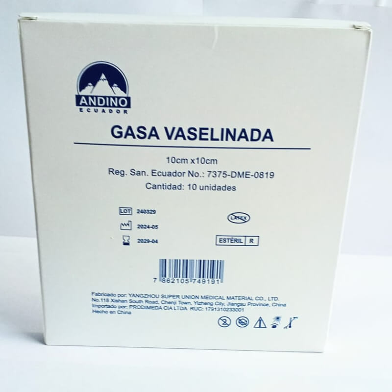 GASA VASELINADA 10x10cm (10 Unidades)