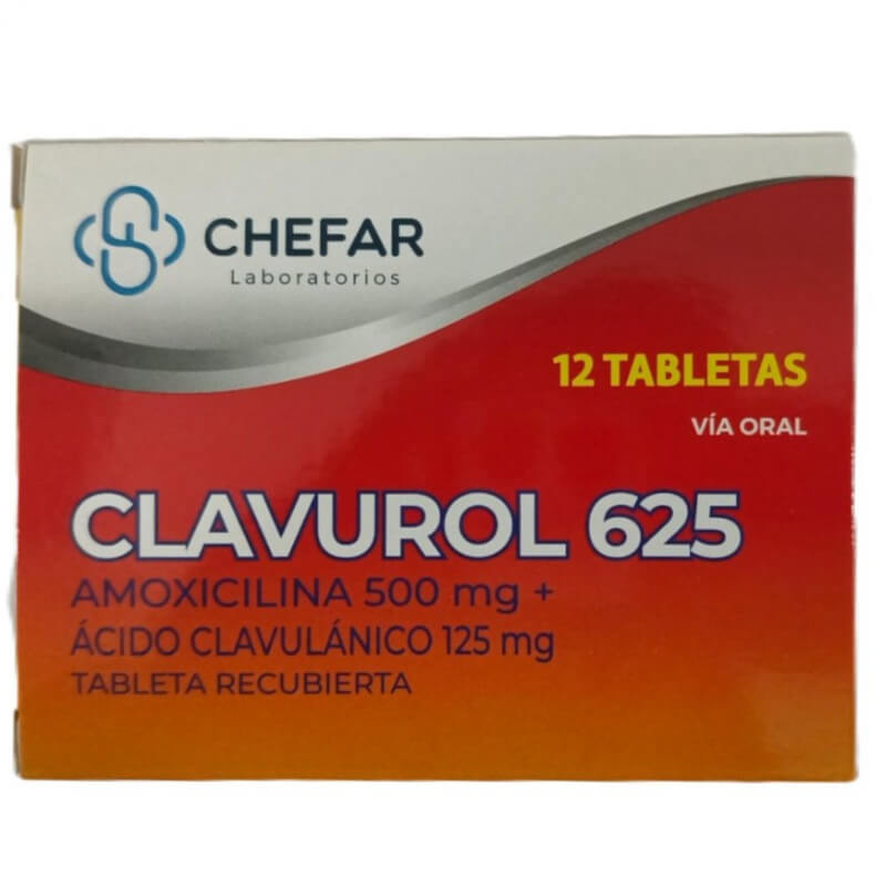 CLAVUROL 625 MG X 12 COMPRIMIDOS