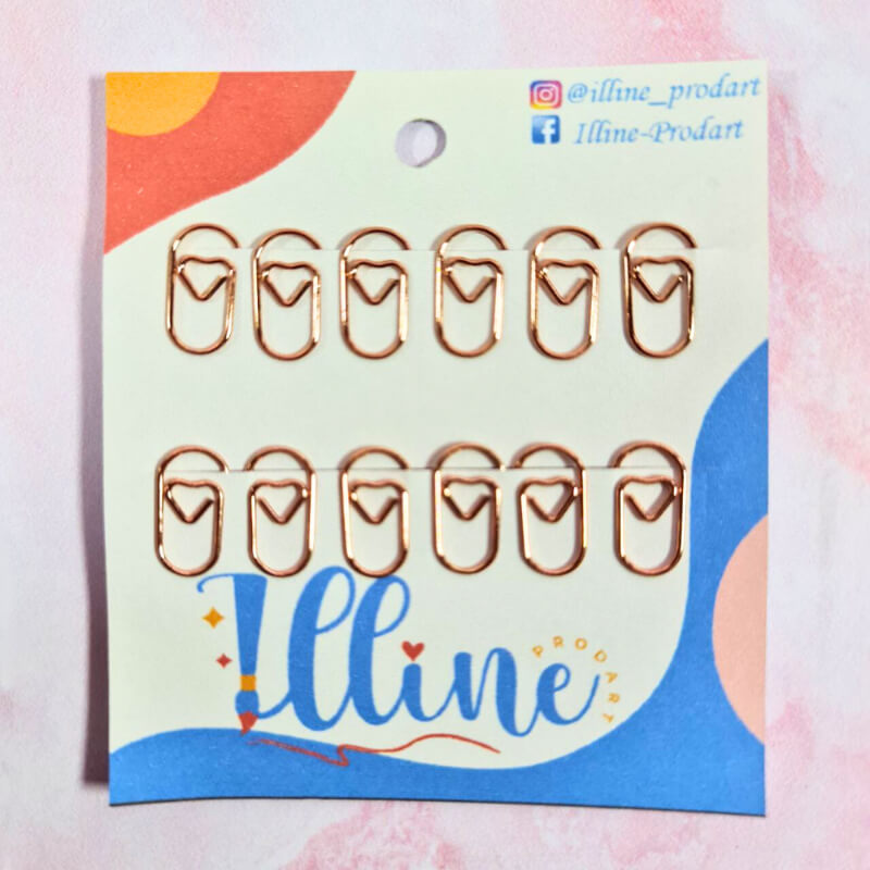 Clip Corazón Rose Gold